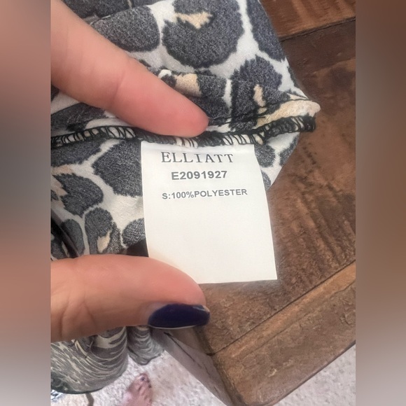 Leopard mini dress with pockets.  Size Small. - Picture 7 of 10